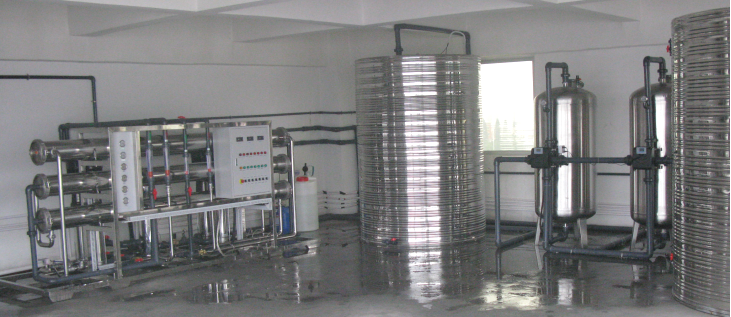 Brackish water reverse osmosis desalination system.png